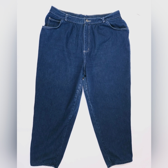Gitano Vintage 80s Womens High Waisted Denim Jeans Size 38 Short Dark Wash - Picture 2 of 15